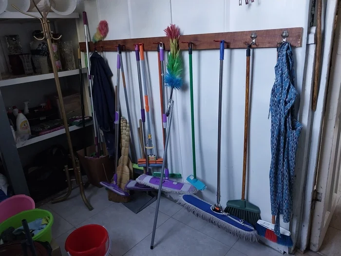 When there is a lot of space :) - Cleaning, Mop, Broom, Broom, Pipidastra