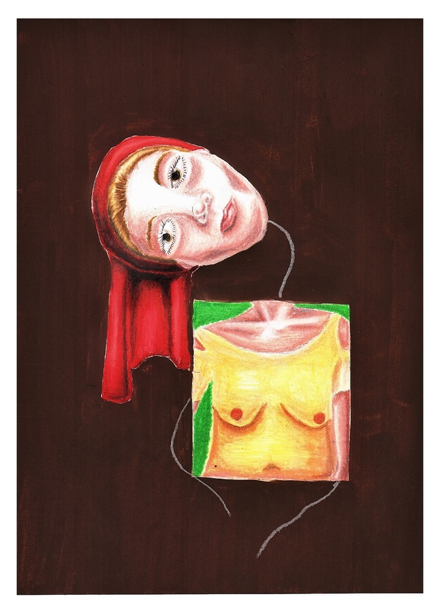 LADY IN BOREDOM - My, Beginner artist, Artist, Painting, Drawing, Art, Ophelia, Art, Series, Pencil drawing, Surrealism, Graphics