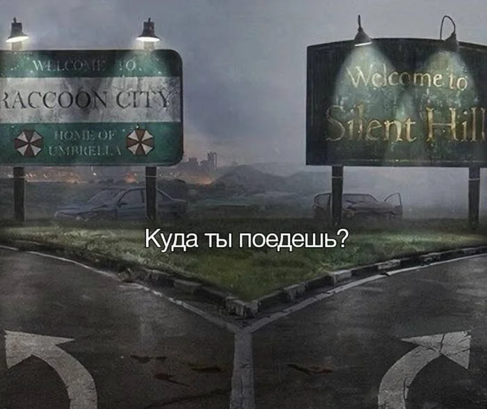 Омск! - Опрос, Картинка с текстом, Юмор, Выбор, Raccoon City, Silent Hill, Компьютерные игры, Telegram (ссылка), Повтор