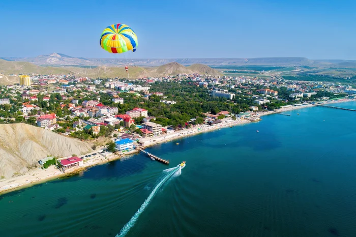 Koktebel stories - My, Black Sea, Crimea, Sky, The photo, Parachute, Beautiful view, Russia, Koktebel