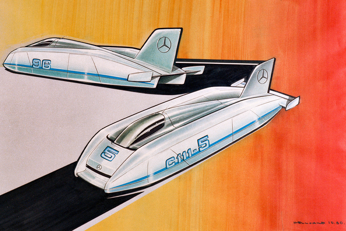 Mercedes-Benz C111-V ��� � �� ���������. �� ������� ������� ���� ����� 1980 ����