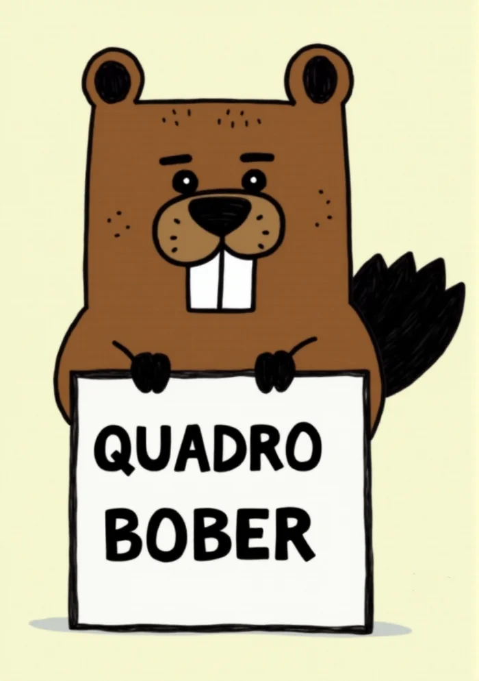 Quadrobober - Humor, Beavers, Drawing