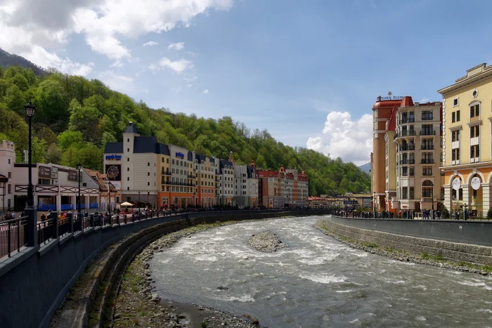 Rosa Khutor. Mzymta River - My, The photo, 2015, May, Краснодарский Край, Mzymta, Rosa Khutor