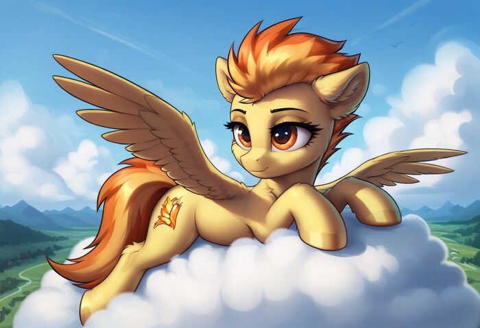 Relaxing!  , My Little Pony, Ponyart, Spitfire, 