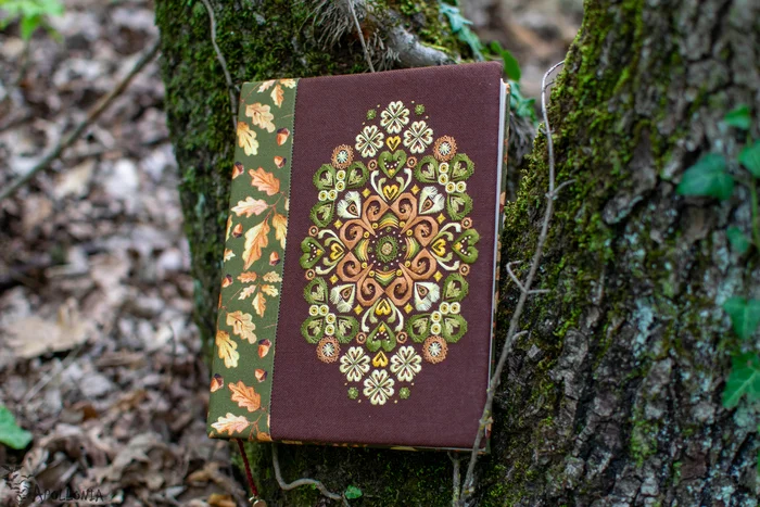 Notebook with autumn mood - My, Needlework, Handmade, Needlework without process, Creation, Presents, Decor, Embroidery, Notebook, Longpost