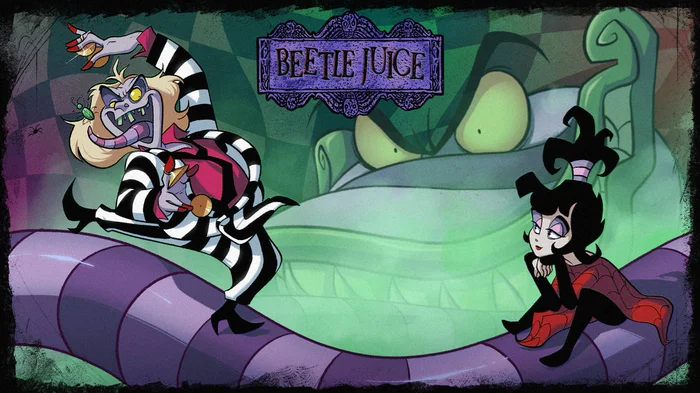 Beetlejuice. Beetlejuice! BEEEETLEJUICE! - Арт, Битлджус, Лидия, Тим Бертон, Мультфильмы