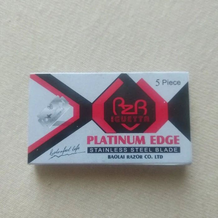 Baolai Iguetta Platinum EDGE Razor Blade - Blade, Classic shaving, Vkb, Chinese goods, Longpost