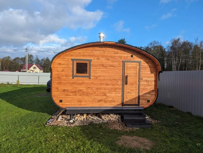 How I bought and use a barrel sauna - My, Bath, Bath-Barrel, Dacha, Longpost