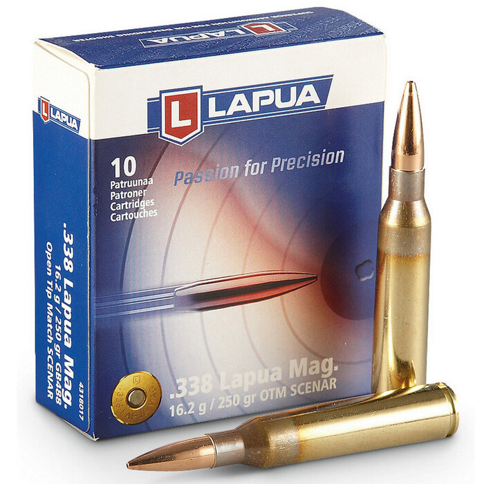 В настоящее время патроны калибра .338 Lapua Magnum изготавливают десятки фирм, но боеприпасы «материнской» компании Lapua остаются одними из лучших
