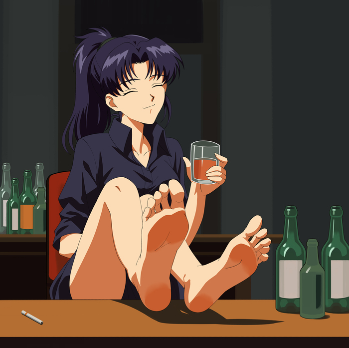   , Anime Art, Misato Katsuragi, Evangelion, 