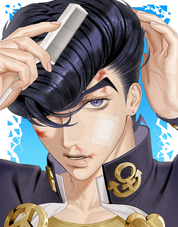  Anime Art, , Jojos Bizarre Adventure, Josuke Higashikata