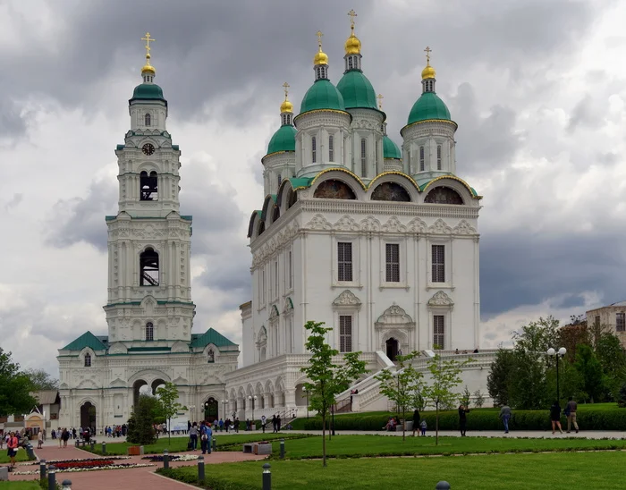 Астраханский кремль. Собор Успения Богородицы - Моё, Май, Фотография, Астрахань, Кремль, 2015, Собор, Колокольня, Длиннопост