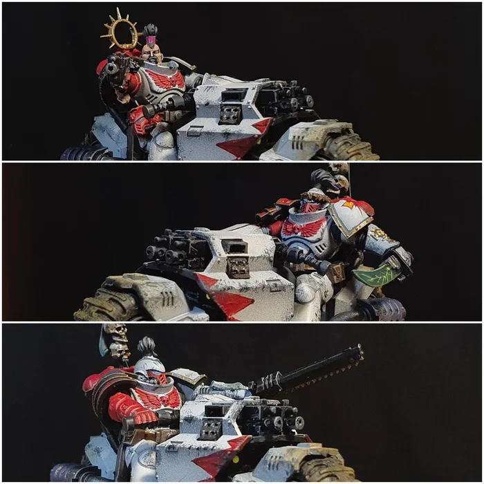 How I Calm My Nerves. White Scars. Space Marines Outriders - My, Warhammer 40k, Warhammer, Adeptus Astartes, Wh miniatures, White scars, Video, Vertical video, Longpost