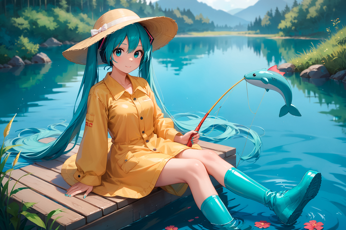 Хотя, если улов есть, и так сойдёт (✿◠‿◠)