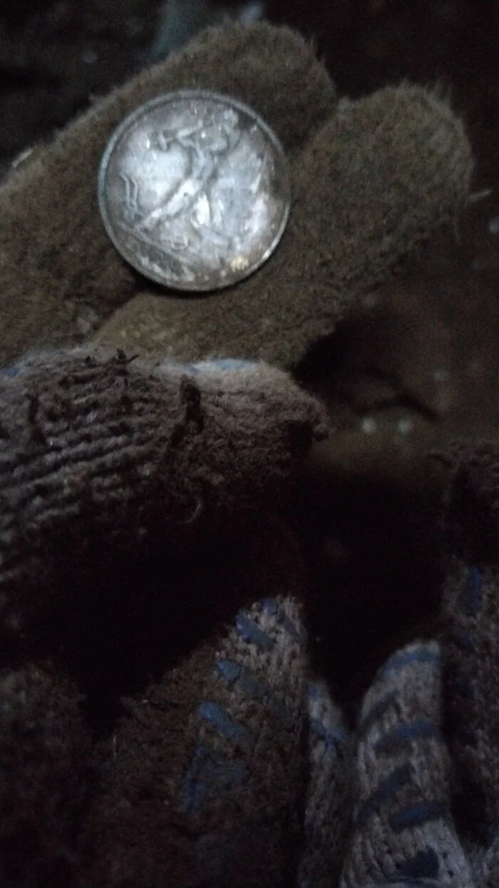 Fifty Dollars or How They Digged at Night - My, Silver, Old man, Coin, Rare coins, Digger, Metal detector, Komrad, Bore pit, Archaeological finds, Find, Blagoveshchensk, Amur region, Tsar, Night, Longpost