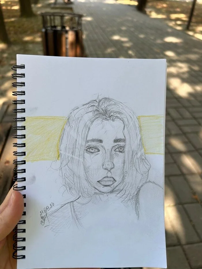 A selection of sketches by a student - My, Beginner artist, Painting, Artist, Studies, Sketch, Video, Vertical video, Longpost