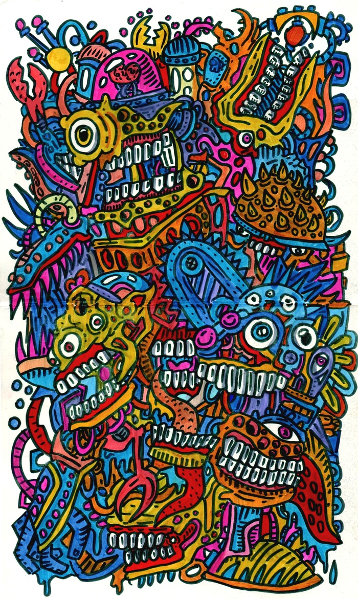 Дудл на тетради