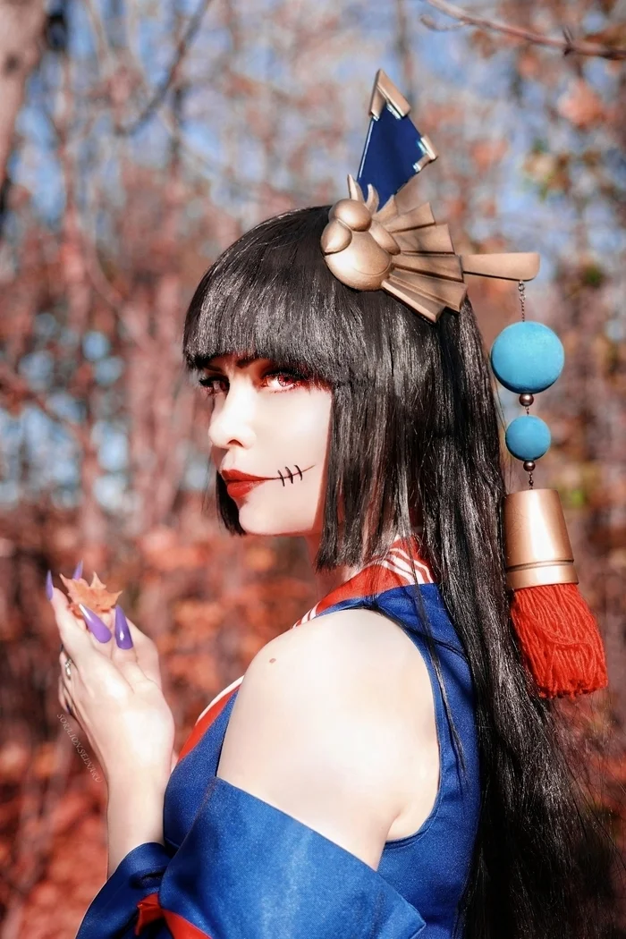 Momiji cosplay - Моё, Косплей, Косплееры, Момидзи, Onmyoji, Осень, Кленовый лист, Длиннопост, Фотография