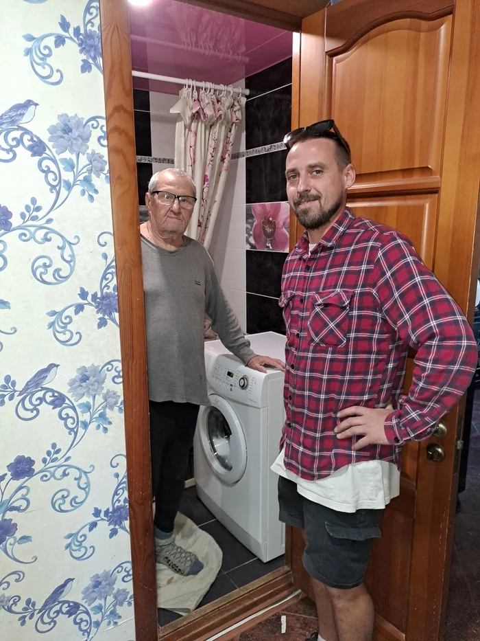 Профилактика у дедушки - Моё, Антенна, Спутниковое ТВ, Родственники, Стиральная машина, Мастер, Длиннопост