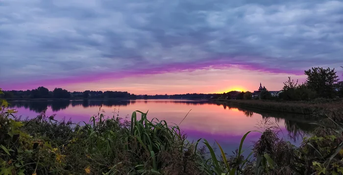 Yesterday - My, Nature, The nature of Russia, Sunset, Landscape, Evening, Autumn, Beautiful view, Pond, The photo