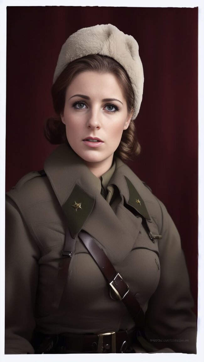 Маша Угарова вполне могла выглядеть так. По версии нейросетей конечно-)