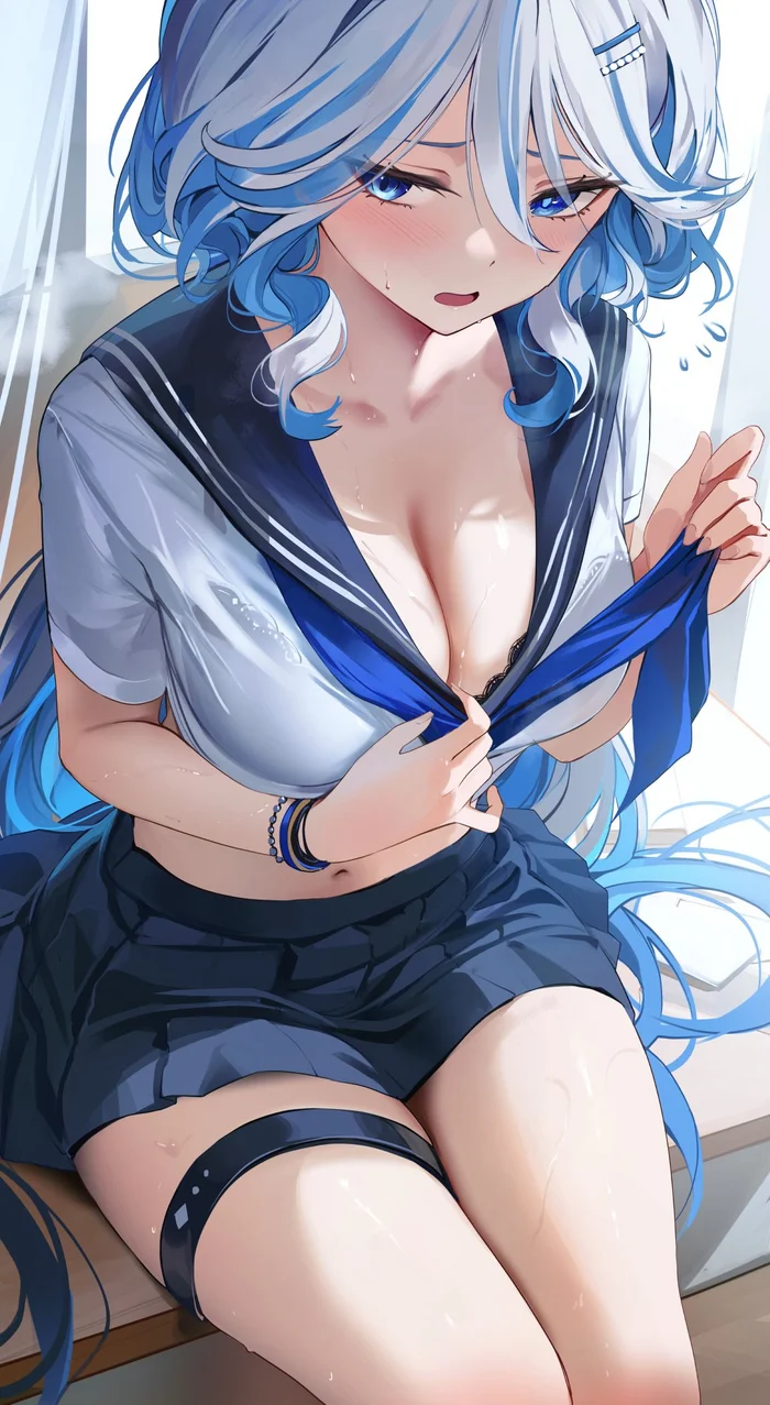 Furina - Genshin Impact, Furina (Genshin Impact), Арт, Девушки, Игры, Anime Art, Аниме