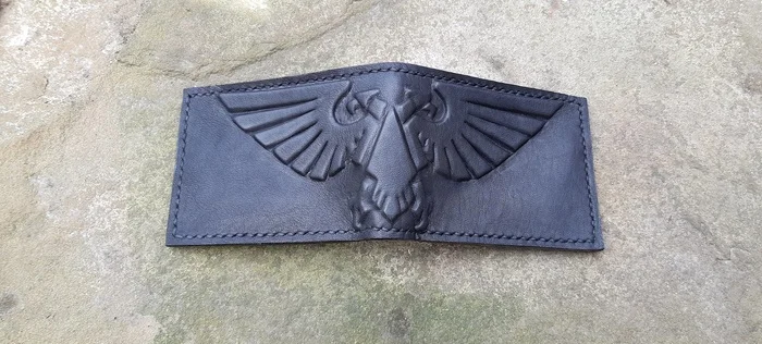 Friday Imperial Aquila Purse - My, Leather, Wallet, Leather products, Sewing, Accessories, Warhammer 40k, Imperium, Needlework without process