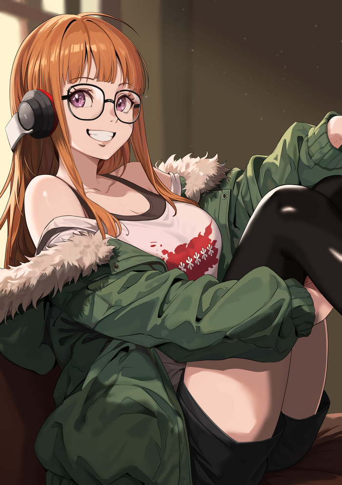  , , Anime Art, Persona, Persona 5, Sakura Futaba, , , Game Art, 