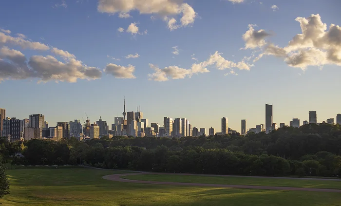 City at sunset - My, Sunset, Street photography, Toronto, Canada, Town, Landscape