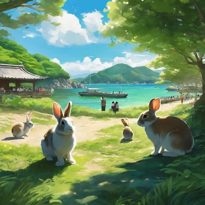 Rabbit Island - Around the world, Japan, Island, Rabbit, Informative, Unusual