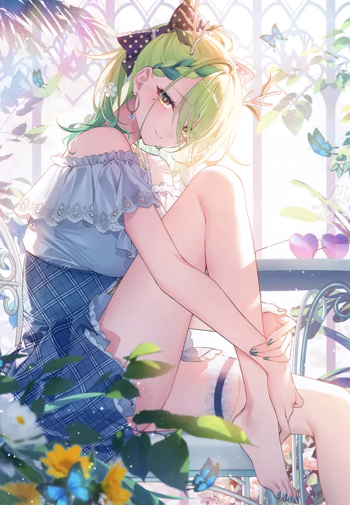 Fauna - Anime Art, Аниме, Hololive, Virtual YouTuber, Ceres Fauna