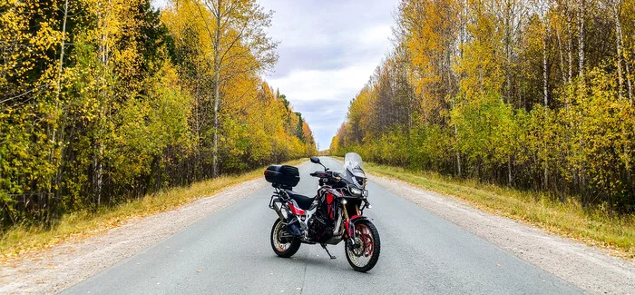 Well, the season is over... - My, Moto, Weather, Autumn, Honda, Honda africa twin, Motorcyclists, Longpost