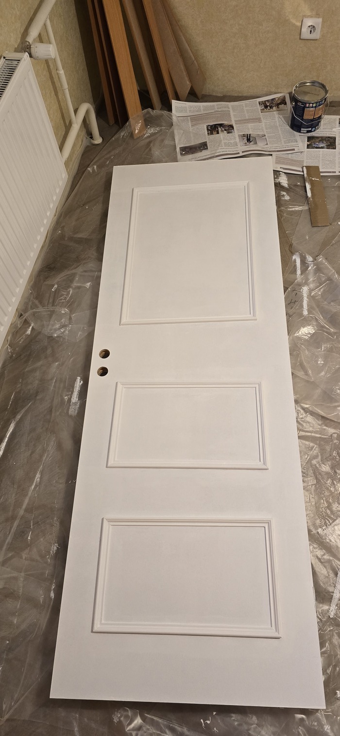 Дверь в три слоя краски