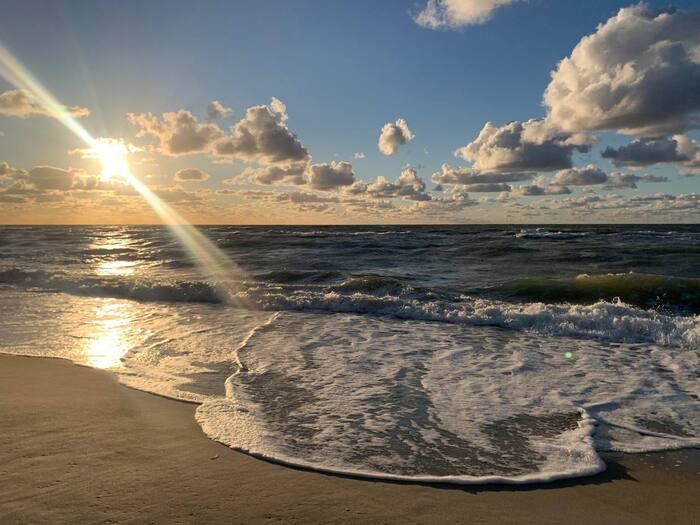 Awesome sunset on the Curonian Spit - My, Baltic Sea, Sunset, Beautiful view, The photo, Curonian Spit