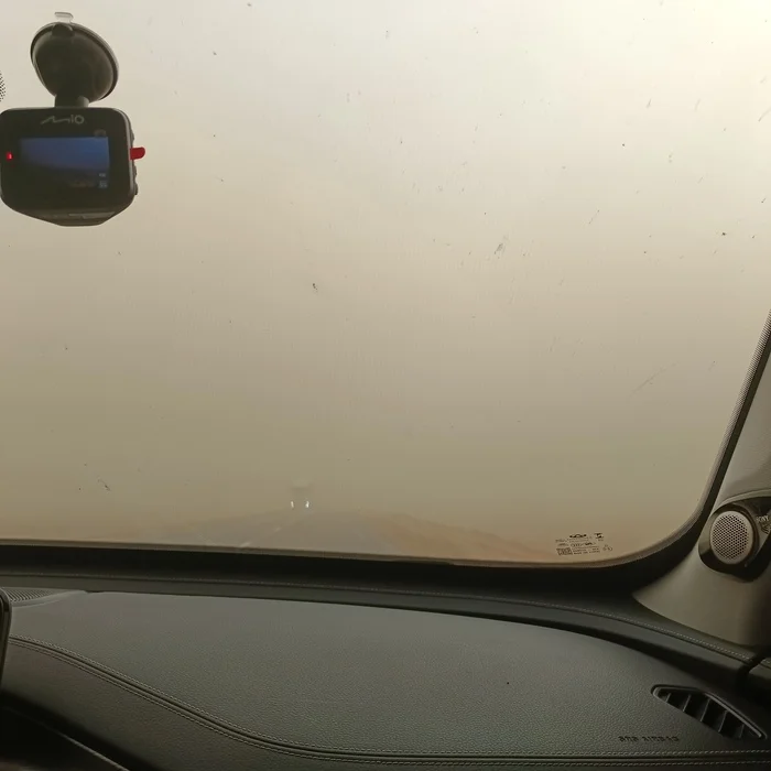 Dust Storm (Elista) - My, Dust storm, Elista, Kalmykia, Steppe, Travel across Russia, Video, Soundless, Vertical video, Longpost