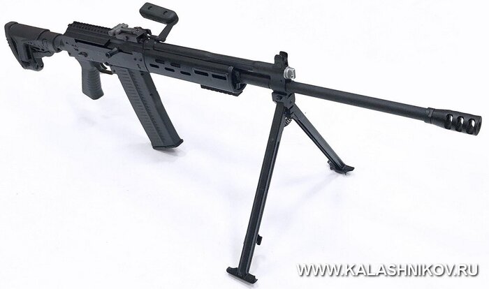 Опытный ручной пулемёт, разработанный ООО «Молот оружие» под патрон 7,62х51 похож на классический РПК, но имеет от него и существенные отличия