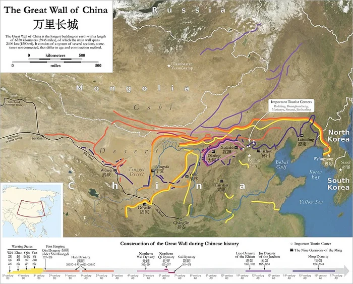 Reply to the post The Chinese Wall is long - China, Equator, Geography, Unclear, The great Wall of China, Text, Reply to post, Cards