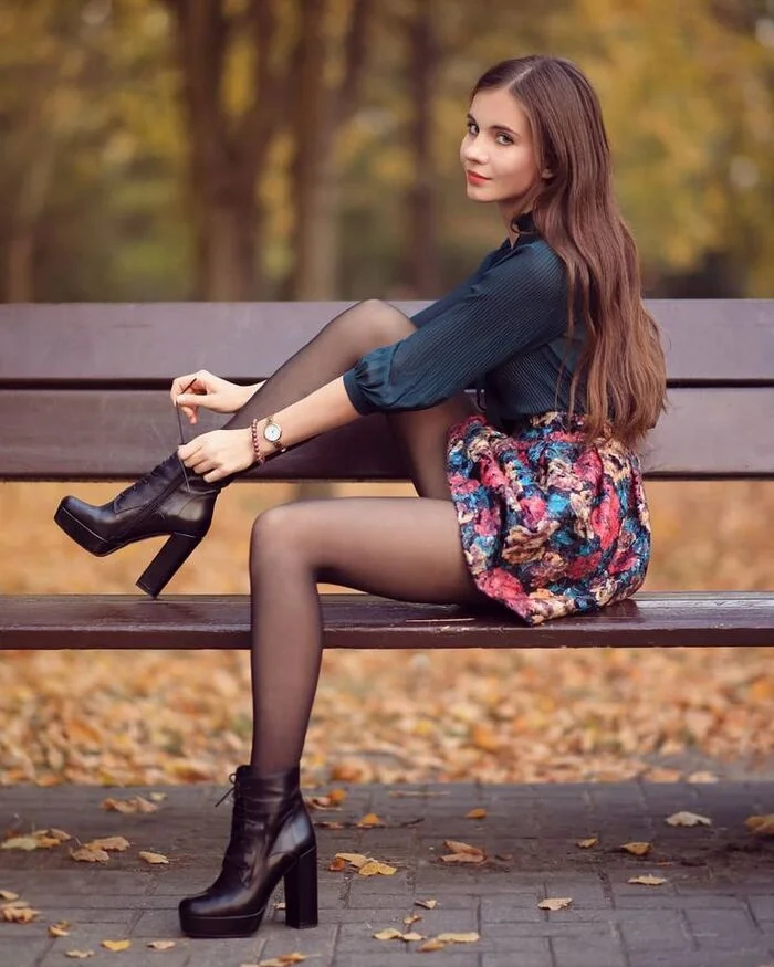 Autumn - Tights, Erotic, Stockings, Girls, Legs, Ariadna Majewska