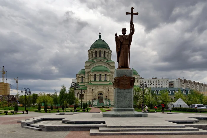 Astrakhan. Cathedral of St. Vladimir - My, The photo, 2015, May, Astrakhan, Travels, The cathedral