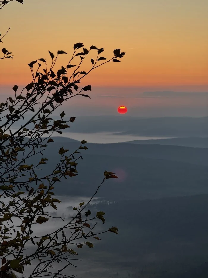 My first sunrise in the mountains - My, Mountain tourism, Hike, Travel across Russia, Camping, The photo, Southern Urals, Ural mountains, Beloretsk, Longpost