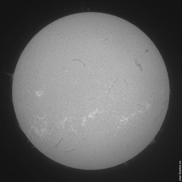 Водородное Солнце, 29 сентября 2024 года, 13:17 - Моё, Солнце, Астрофото, Астрономия, Космос, Starhunter, Анапа, Анападвор