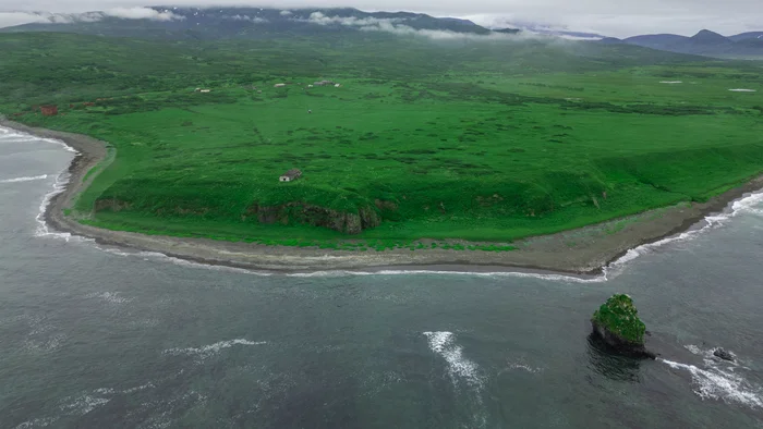 Southern coast of Paramushir - My, The photo, Drone, Aerial photography, Kurile Islands, Paramushir