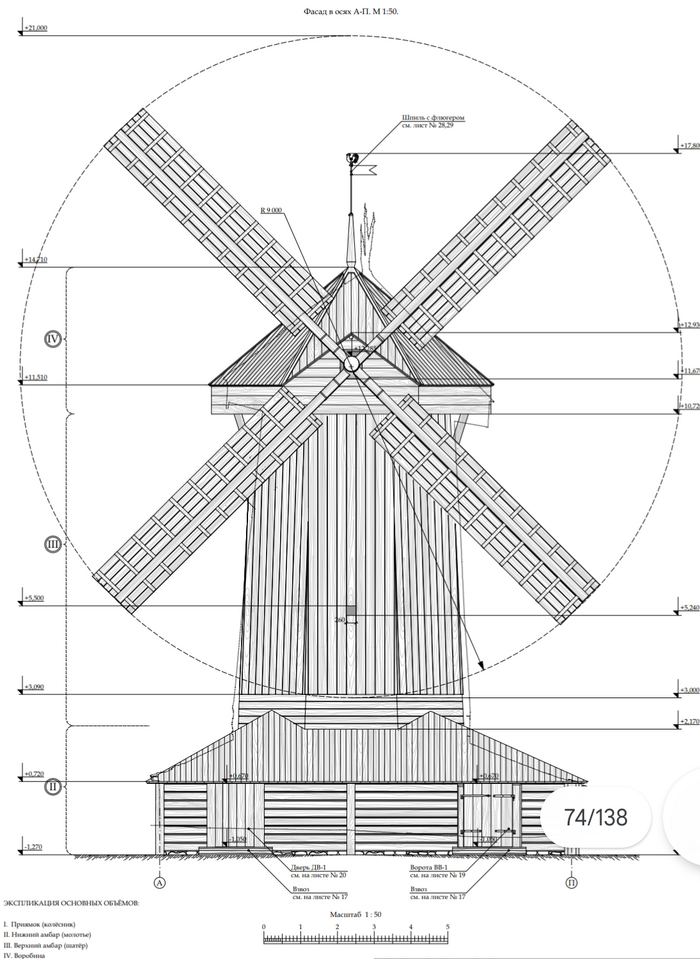 Размах крыльев 18(!) метров. Чертёж ООО "АрхРест Проект", ООО "АР Групп".