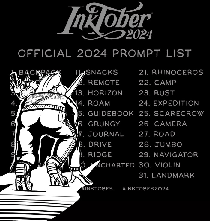 Inktober 2024 -  ! Procreate, Inktober, , , , , , , 2D