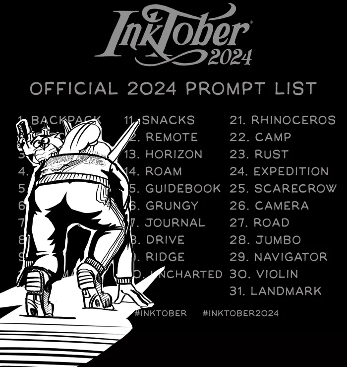 Inktober 2024 - off to the start! - My, Procreate, Inktober, Characters (edit), Drawing, Illustrator, Painting, Illustrations, Art, 2D