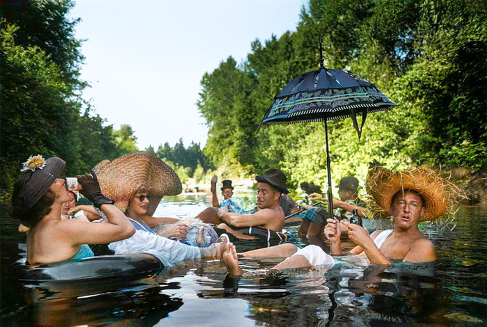 Подборка интересных и необычных фотографий из США. 20 раскрашенных фотографий ХХ века. Часть VIII Старое фото, Фотография, Историческое фото, США, 20 век, 19 век, Колоризация, Длиннопост