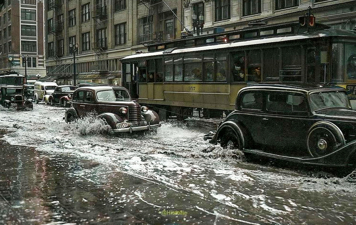 Подборка интересных и необычных фотографий из США. 20 раскрашенных фотографий ХХ века. Часть VIII Старое фото, Фотография, Историческое фото, США, 20 век, 19 век, Колоризация, Длиннопост