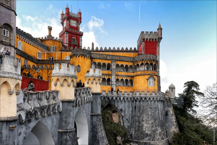 Photo walk: Pena Palace, Sintra, Portugal - My, Photobritish, sights, Architecture, The photo, Travels, Portugal, Sintra, Castle, Lock, Longpost