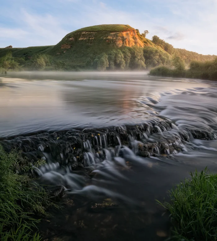 Ishutinskoe settlement - My, Tula region, Beautiful Mecha, Russia, River, dawn, The photo