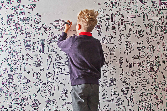 9-Year-Old Boy Who Was Always Scolded For Drawing In Class Gets Commission To Decorate Restaurant - Drawing, Children, Scribble, Beginner artist, A restaurant, Positive, Longpost, Repeat, Doodle